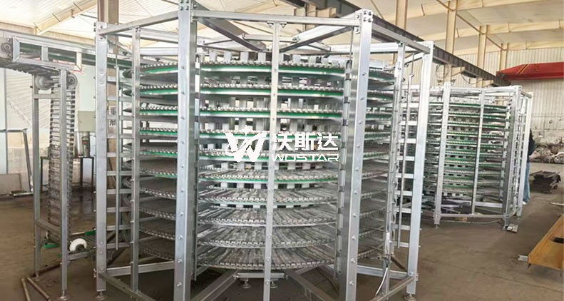 空间狭小食品车间，螺旋塔该怎么规划布局？